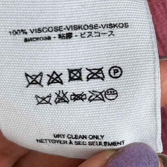 Free People Maise Button Front Blouse Long Puff Sleeve Top Rose Mauve Pink S M - Picture 12 of 14